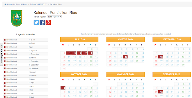 Kalender pendidikan terbaru