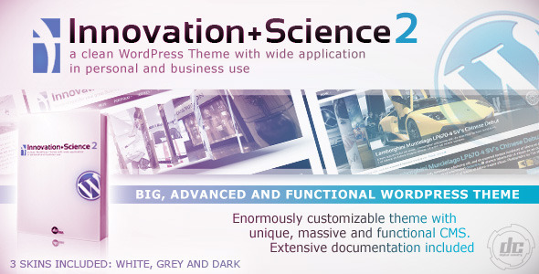 Innovation+Science 2 - Advanced WordPress Theme - Business Corporate