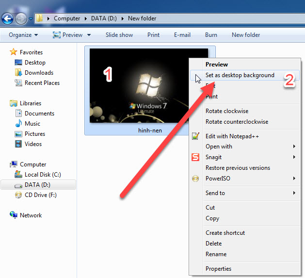 Cách thay đổi hình nền máy tính win 7 chi tiết cho người mới