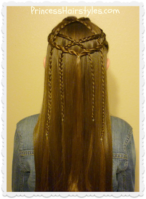 braided lattice pull through hairstyle tutorial