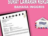 Contoh Surat Lamaran Kerja Bahasa Inggris Dan Artinya