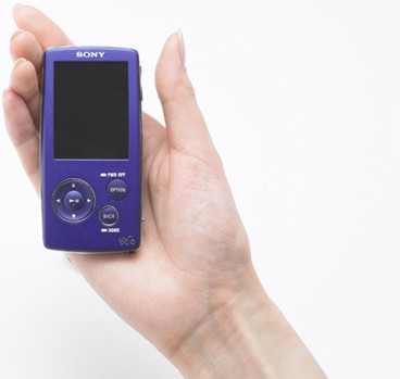 Sony NW-A806 (4GB) Portable Multi-media Player - Size Comparison