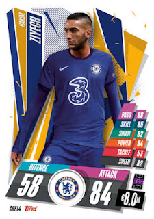 Topps Match Attax 2020-2021 Chelsea FC Set