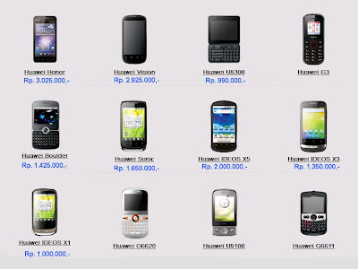 Harga Huawei Baru Februari 2012 disertai Gambar