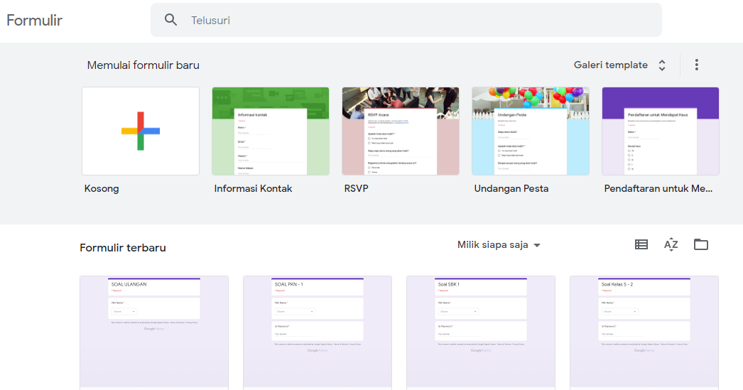 Cara Import Soal dari Word ke Google Form - Blog Operator ...