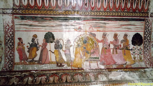 Paintings of Raja Mahal, Orchha