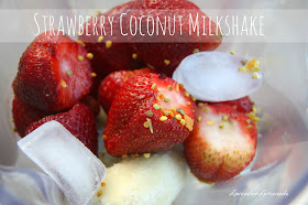 Strawberry Coconut Milkshake - AMAZING!  Gluten free