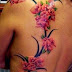 5 Roses Bunch Flower Women Back Tattoo Decorations