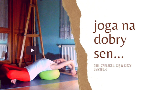 Plakat reklamujący sesję jogi na dobre zasypianie i pogłębianie oddechu