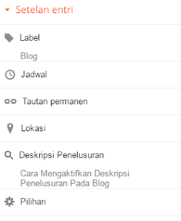 Cara Mengaktifkan Deskripsi Penelusuran Pada Blog