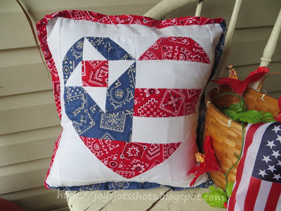 old glory star pillow
