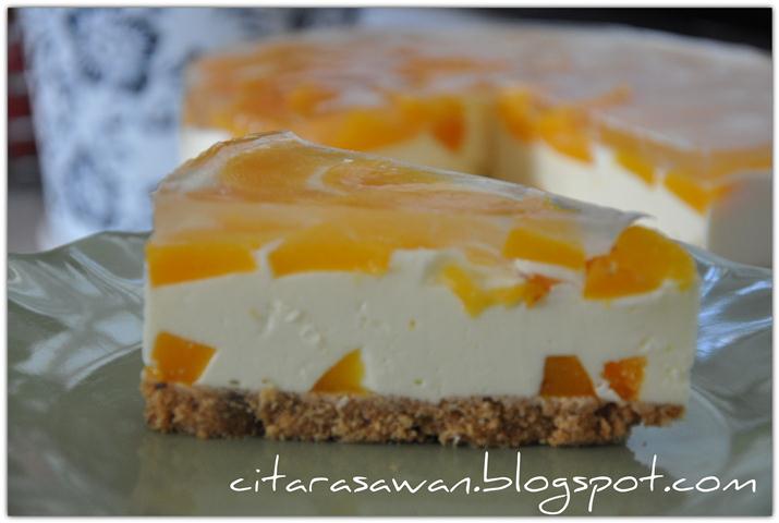 Chilled Peach Cheese Cake ~ Resepi Terbaik