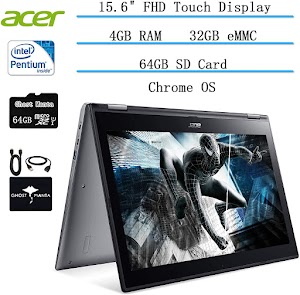 Grindbuy 2020 Newest Acer 2in1 Chromebook 15.6" FHD Touchscreen Laptop Trendingcore 2020