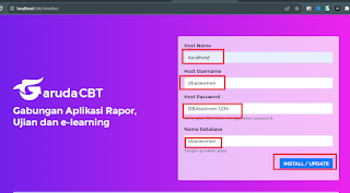 masukan database garuda cbt