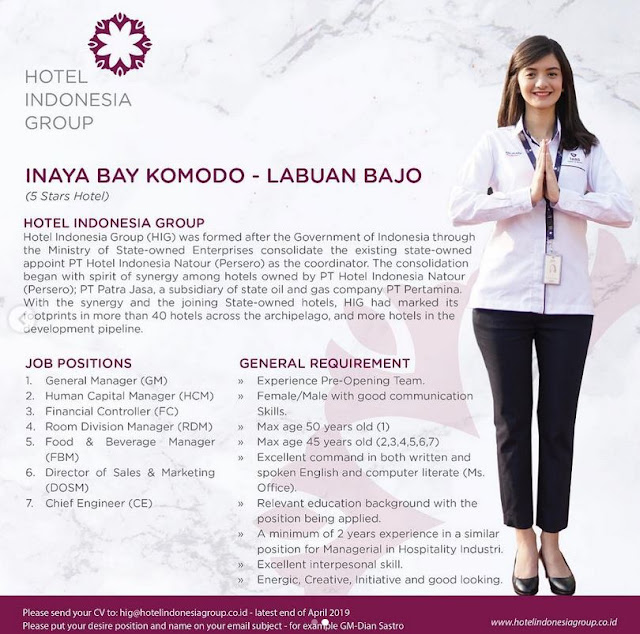 Lowongan Kerja Hotel Indonesia Group