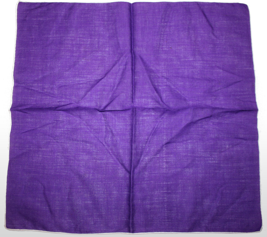 purple handkerchief