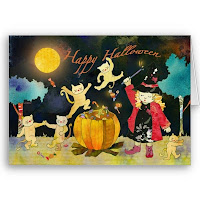 Free magical halloween cards