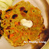 Jowar & bajra roti /thalipeeth/ bhakri ( Sorghum & pearl millet flatbread); GF, vegan; Earth day special.