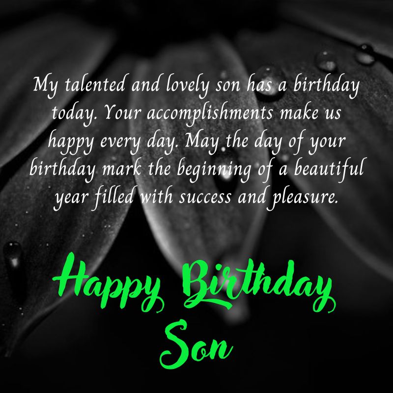 Heartwarming Happy Birthday Son Images with Wishes