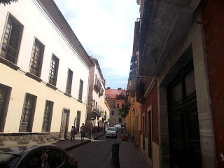 Calle en centro de Guanajuato