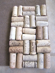 wine cork backsplash