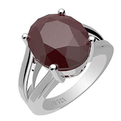 sterling silver ruby rings