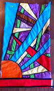 Stained Glass Window Patchwork Wall Hanging!