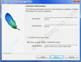 minh hoa install,thuoc ve tu hoc photoshop truc tuyen,crack photoshop CS2