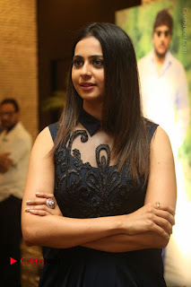 Actress Rakul Preet Singh Stills in Beautiful Blue Long Dress at Dhruva Salute to Audience Event  0002.JPG