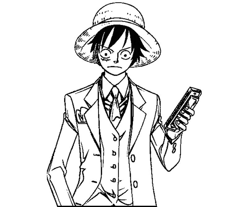 Printable Monkey D Luffy 20 Coloring Page