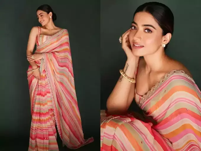 Rashmika Mandanna,Saree fashion,Celebrity style,Indian fashion,South Indian actress,Rashmika Mandanna saree looks,Fashion inspiration,Saree elegance,Indian cinema fashion,Tollywood fashion,Rashmika Mandanna fashion,Saree trends,South Indian fashion,Actress style,Celebrity saree looks