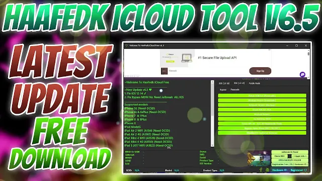 Haafedk iCloud Tool Free v6.5