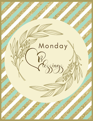 Monday Blessings - Free Printable Artwork To Frame - Mint Gold Theme - 10 Image Pictures