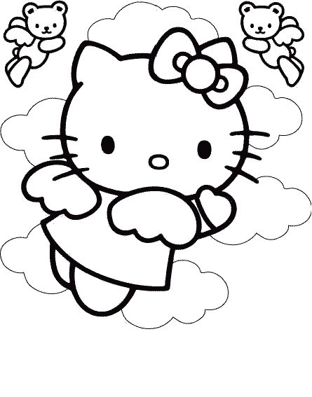 Hello Kitty Coloring Pages | Fantasy Coloring Pages