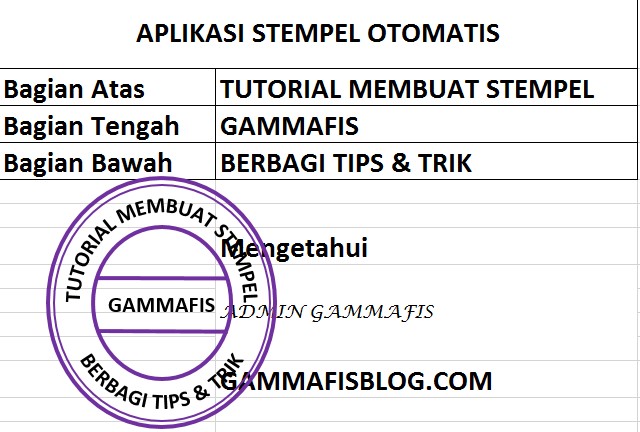 Cara Buat Stempel Otomatis Di Microsoft Excel