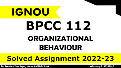 BPCC 112 Solved Assignment 2021-22