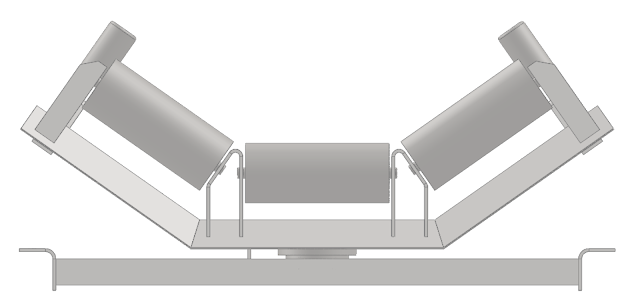 Roller Idler Pada Conveyor System