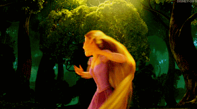 Rapunzel in Tangled animasi bergerak