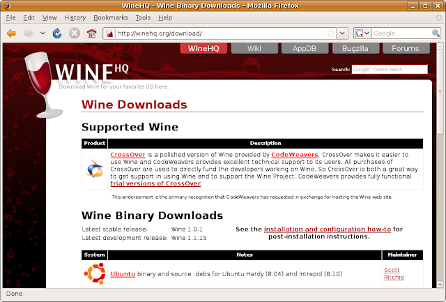 WineHQ database compromise - One More Linux Project Fail