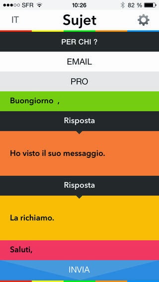 SUJET UN TOCCO E VIA - EMAIL & SMS A PORTATA DI MANO