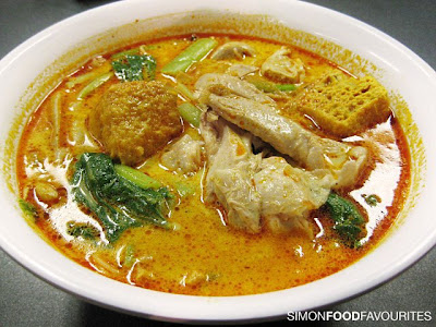 chicken laksa soup. Assam Laksa, Chicken Laksa