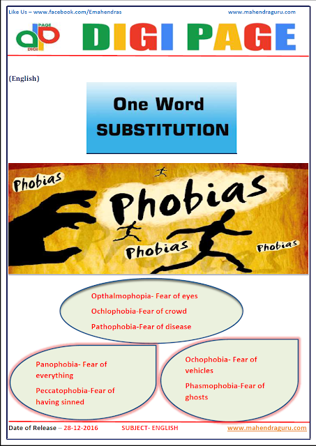  DP | ONE WORD SUBSTITUTION | 28 - DEC - 16