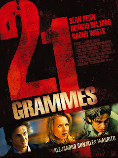 21 Grams, Movie Poster, Naomi Watts, Sean Penn, Benicio Del Toro, directed by Alejandro Gonzalez Inarritu