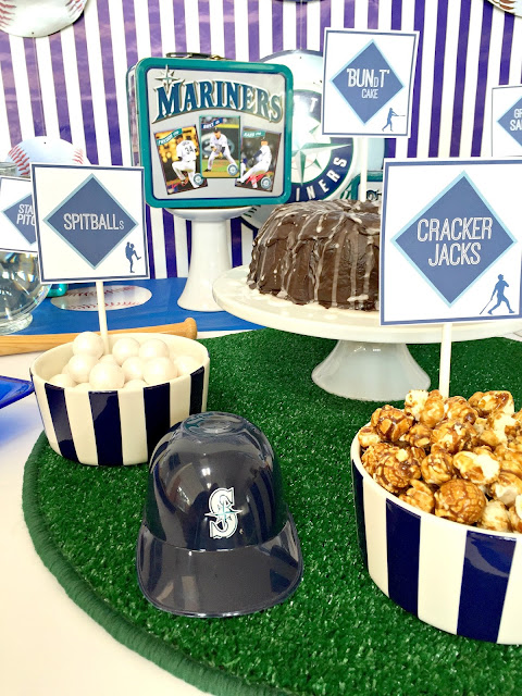 Baseball pun foods and party ideas@michellepaigeblogs.com