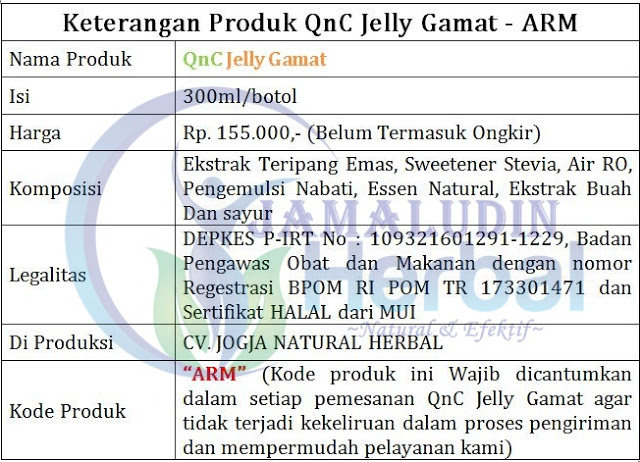 http://pengobatanmultikhasiat30.blogspot.co.id/p/obat-herbal-qnc-jelly-gamat-ekstrak.html