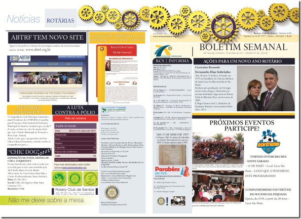 BOLETIM ROTARY CLUB DE SANTOS 18 MAIO 2011 P1 e 4