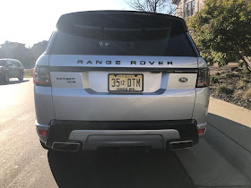 Rear view of 2019 Range Rover Sport HST MHEV