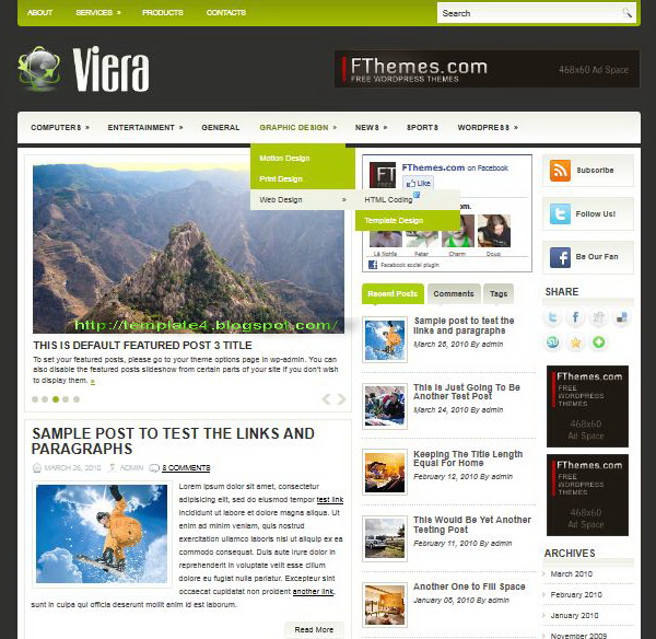 Viera WordPress Theme