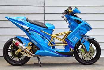 Yamaha Mio Modif Sporty Biru inspirasi Motor GP Oto Trendz