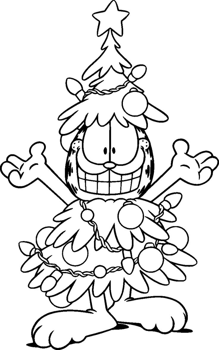 Free Garfield the Cat  Coloring  Pages  For Kids